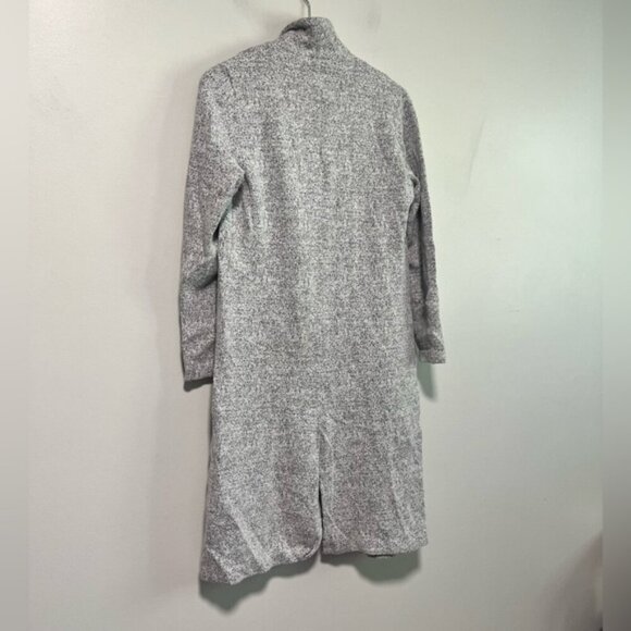 Dynamite Grey Marled Long Open Front Cardigan Jacket – Size P/S - Picture 3 of 13